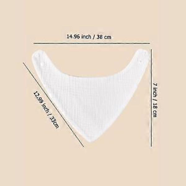 Baby Bandana Dregellappar Haklappar 6-lager för Dreglande & Tandsprickning Mjuk & Absorberande för Pojkar Flickor Nyfödd Duschgåva C