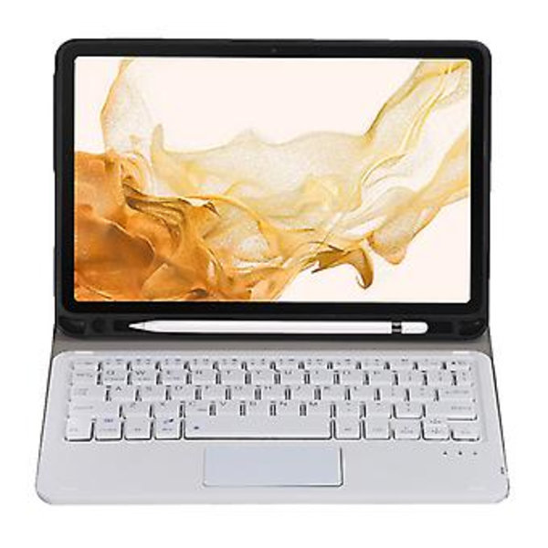 Tangentbord + Fodral För Samsung Galaxy Tab S8 11 tum SM-X700 Guld Gold