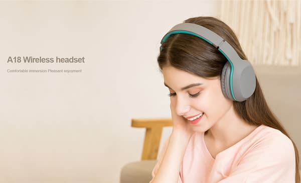 Bluetooth-hörlurar över  lätt headset med djup bas, HiF