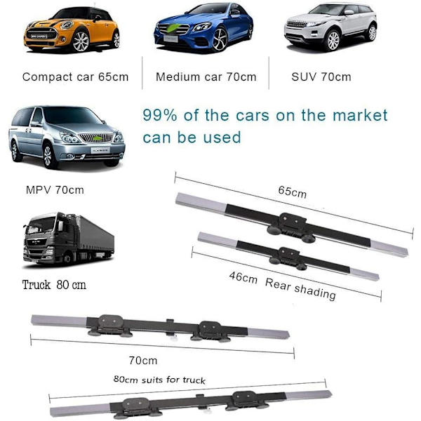 Bil Solskjerm, Trekkspill Stil Auto Retractable Frontrute