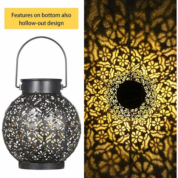 Sollampa, LED Utomhuslampa, IP44 Vattentät, Sladdlös