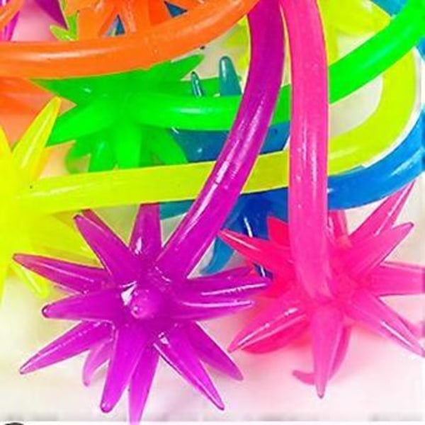 24-pak Børne Meteor Hammer Gummi Squishy Sticky Hammer Forsyninger( )
