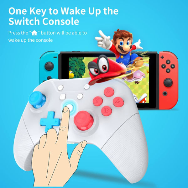 Switch-kontroll, Switch Pro-kontroll - Ljusgrå för Switch/L