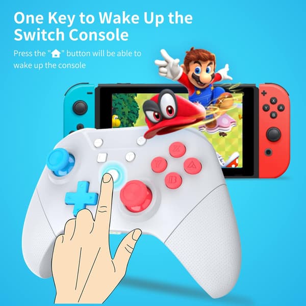 Switch-kontroller, Switch Pro-kontroller - Lys grå for Switch/L