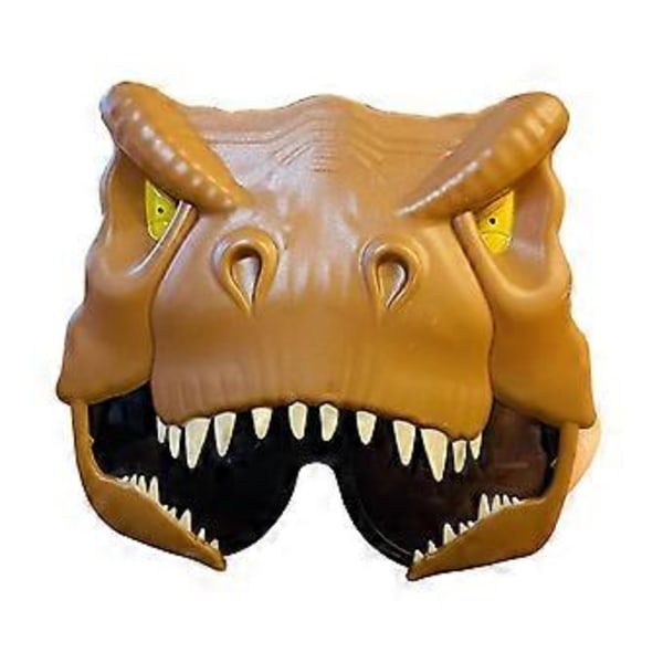 Dinosaurieglasögon, Kostymsolglasögon för Maskerad Kostym Födelsedagsfest Brun Liten Dinosaurie