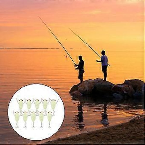 10 Stycken Hårda Beten Cikada Saltvatten Guld(Lysande) Luminous