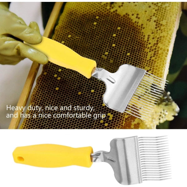 Biståve Uncapping Gaffel Rustfritt Stål Honey Comb Beekeeping