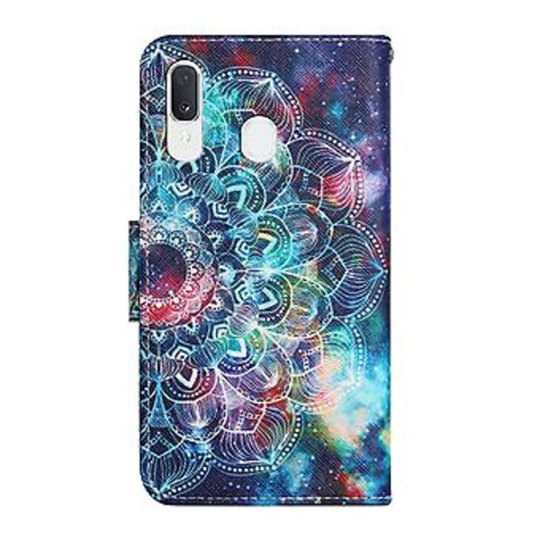 Målat Läderfodral För Samsung Galaxy A20e