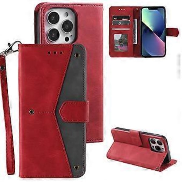 Negle Hudfølelse Læderetui til iPhone 16 Pro Red
