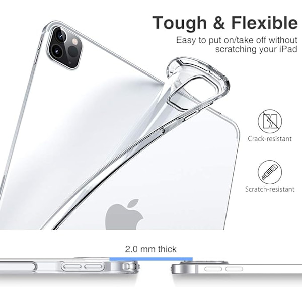 ESR suojakotelo iPad Pro 12.9 2020/2018, TPU-takaosa, ohut