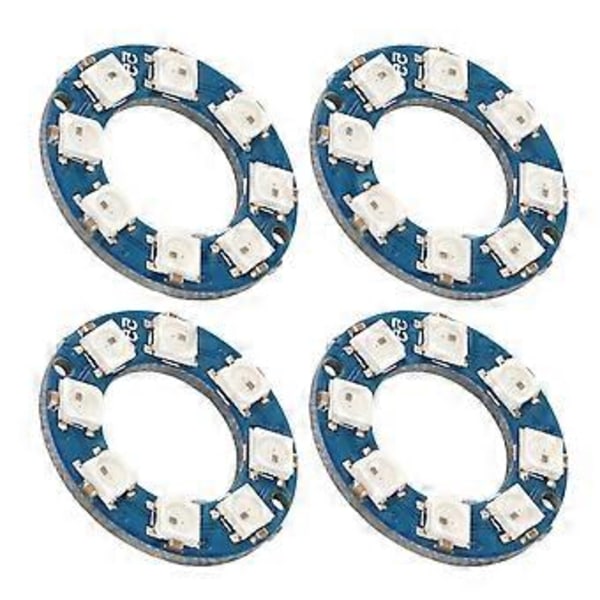 4 stk. LED Ring Lampe Board RGB Fuld Farve 8 stk. LED WS2812 5050 Chip til Dekoration