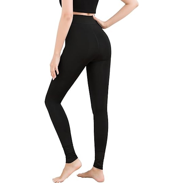 Vintervarme Strækbare Termiske Leggings Bukser til Kvinder - Small-Medium