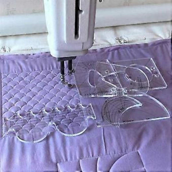 6 stk. Sylineal Multifunktion Broderi Quiltning Stopfod Begynder Quiltning