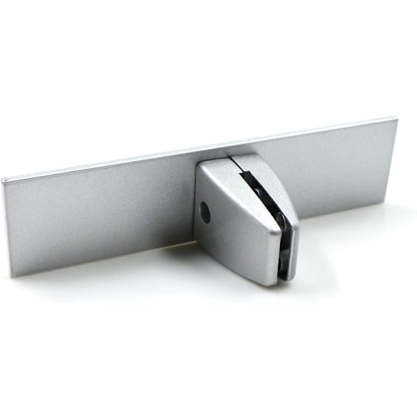 Justerbara glasklämmor i aluminiumlegering, plexiglasbordsklämma, skiljeväggsfäste, skärmdelare, klämma för 4-20 mm sekretessvägg, kontor, labb, 2 st, silver