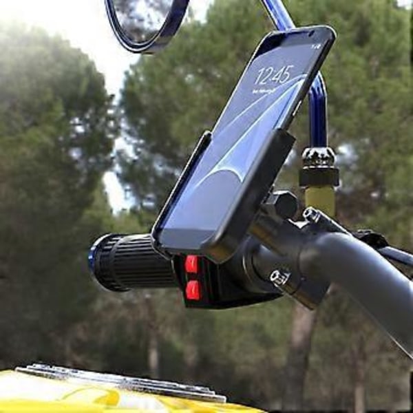 Cykel Mobiltelefonholder 360 Graders Rotation Universal Aluminium Legering Motorcykel Telefonholder til Navigation