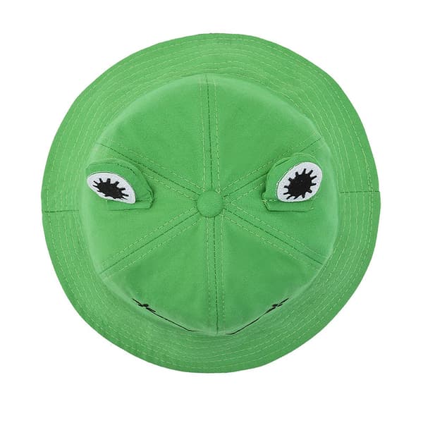 Vuxen Groda Bucket Hatt Dam Bomull Solhatt Vikbar Bomull Fiskehatt