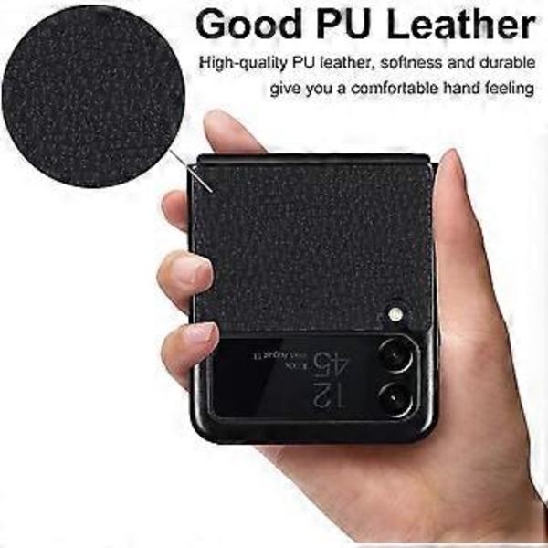 Fodral Kompatibelt med Samsung Galaxy Z Flip 3, Specialmönstrat PU-läder Mjuk TPU Stötsäkert Anti-Fingeravtryck Fullt Skyddande Fodral för Samsung Ga