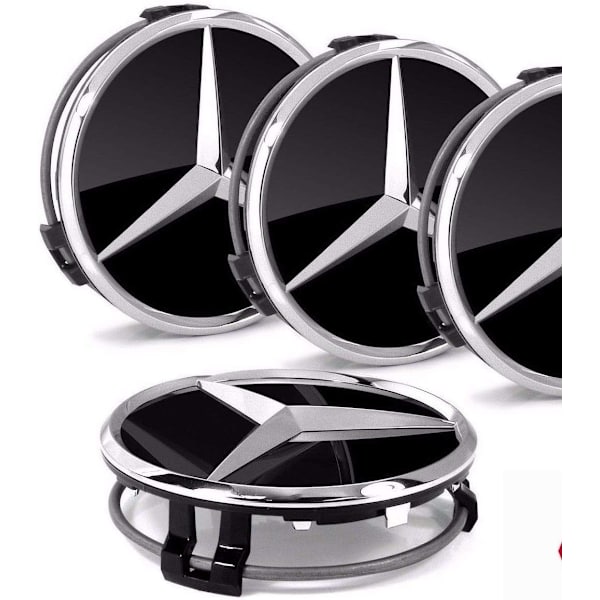 4x Original Benz Hjulkapsel Hætte/Hjulafdækning Hjulkapsel