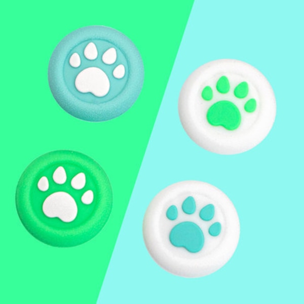 Animal Crossing Thumb Grip Caps-Grön&Blå Joystick Cap för Nint