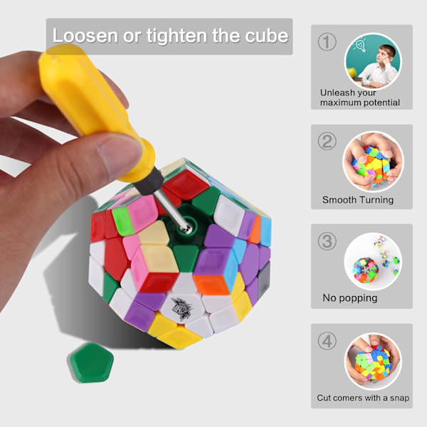 Speed ??Rubik's Cube Megaminx, Pentagonal Dodecahedron No Sticker