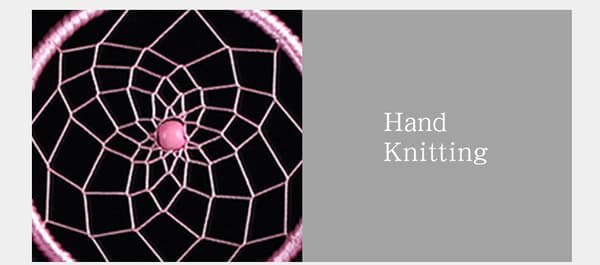 Pink 2-rings drømmefanger, vindspil vedhæng med lys