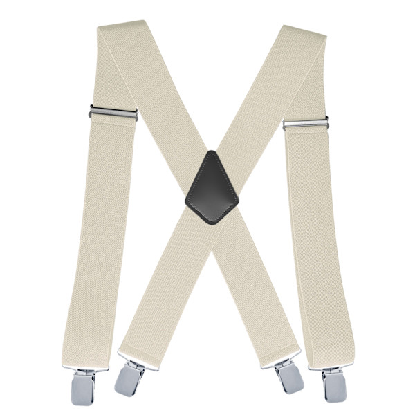 Mote Herre Justerbare Elastiske Klips Bukseseler 120cmx5cm X Form
