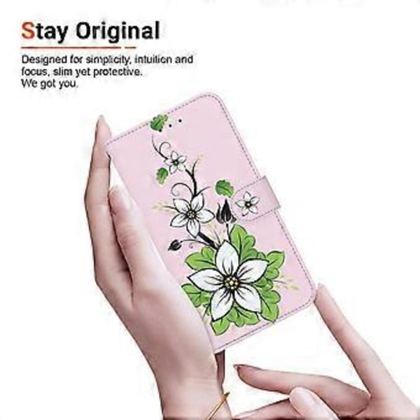 OnePlus Nord CE4 Lite 5G Lompakkokotelo Nahkainen Käännettävä Suojakotelo Kuviopainatuksella Style D