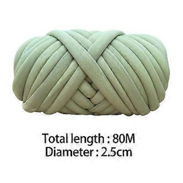 1000G Paksu Lankajätti Putkimainen Lanka DIY Painolanka Käsineulonta Virkkaus Käsivarsi Neulonta Paksu Lanka Hattuihin Koreihin Lemmikkisänkyyn Kudonta Huivi Vihreä Green