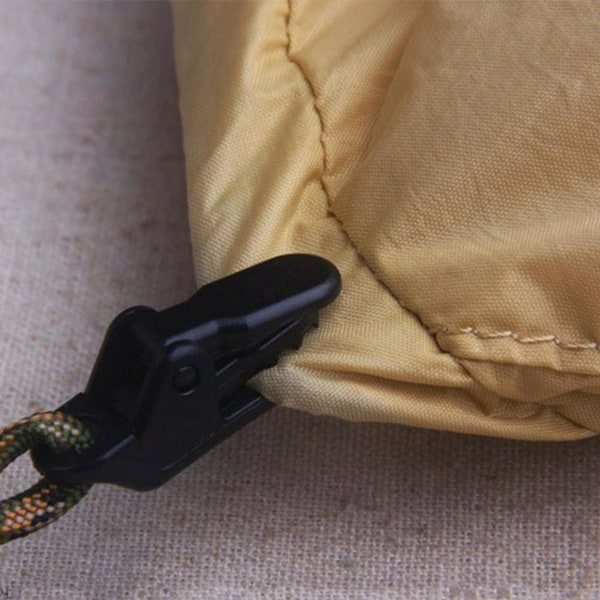 10-pack Tarpklämmor Set Markis Klämmor Set för Camping Markis Hängare