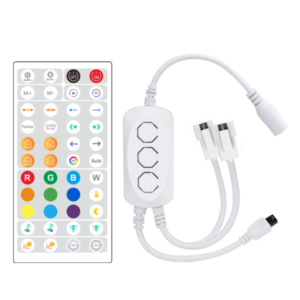 Dobbelt belastning Bluetooth-modtager, infrarød fjernbetjening med 44 knapper