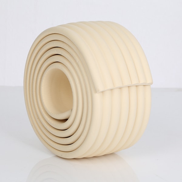 2M Beige Bordskydd för Bord Baby Säkerhetsskumgummi Hörnskydd