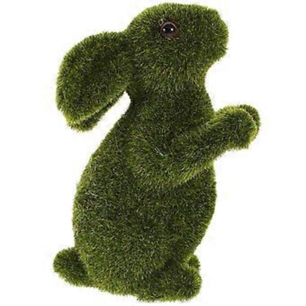 Påskhare Dekoration Moss Hare Figur Trädgård Konstgjord Moss Kanin Påskdekor