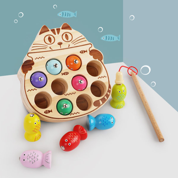 Barnspel 2 år, Montessori-spel, Träspel för