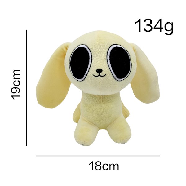 19CM Cartoon Chikn Nuggit Plysjleker Kawaii Dyr Hund Utstoppede Dyr