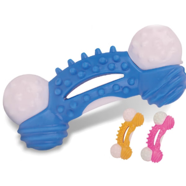 Blå Pet Leksaker Bittåliga tänder Tpr Chews Hulling Ring Hundleksak