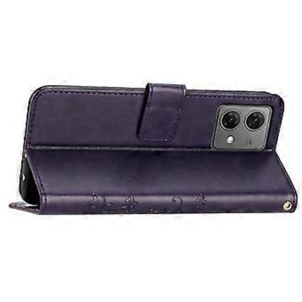 För Motorola Moto G85 5G/S50 Neo 5G Fodral PU Läder Plånboksfodral med Rem Style D