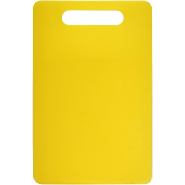 Gul - Plast Skärbräda med Handtag, Livsmedelssäker, D