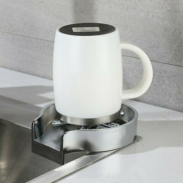 1Sæt Vandhane Glasskylleautomat Automatisk Press Køkkenvask Glasrengøring