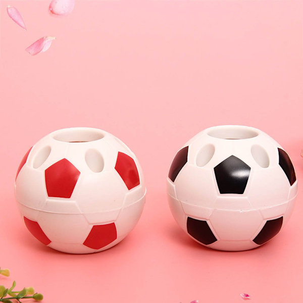 Sett med 2 stk Kreative Fotballformede Blyantstativ Blyantbeholder Multifunksjonell