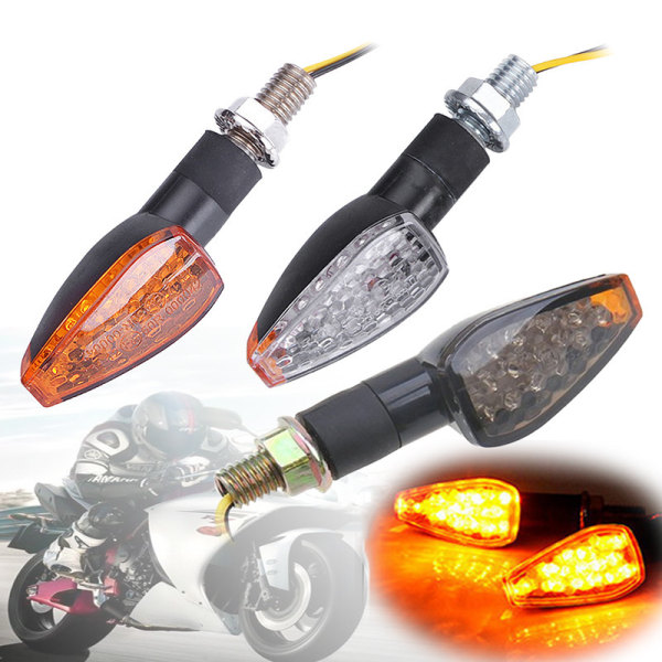 4 st Motorcykel LED Blinkers, 12V Allmän LED Blinkers Sig