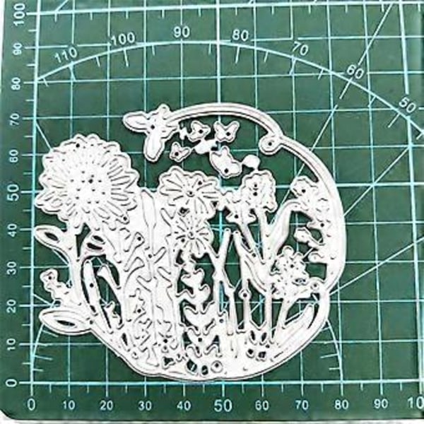Blommig Fjäril Metall Skärande Dies Stenciler för DIY Scrapbooking Dekorativ Prägling Papperskort Mall Die Cuts