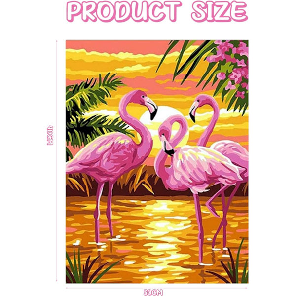Timanttimaalaus DIY 5D Täysi Pora Timanttitaide Flamingo Kuvio D