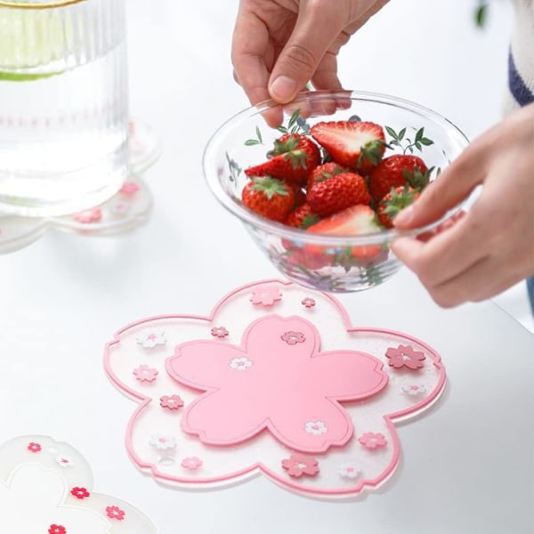 2 stk. Myke Cherry Blossom Coaster Sakura Coaster Sklisikker Kawa