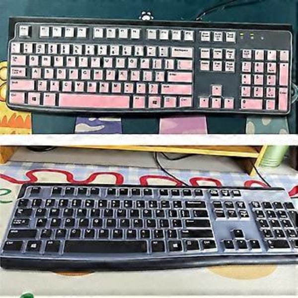 Tynde silikone tastaturbeskyttere til K120 MK120 tastaturdæksel kablet tastatur ergonomisk tastaturbeskytter gradient blå Gradient blue