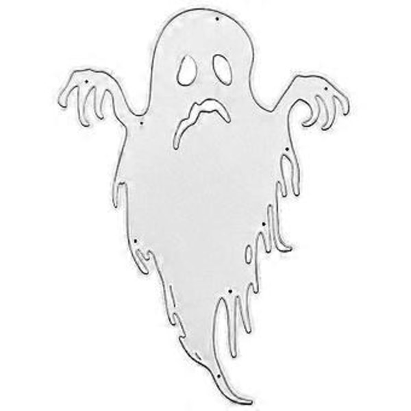 Halloween Spøgelse Metal Skærestencils Prægning DIY Håndværk Dekoration