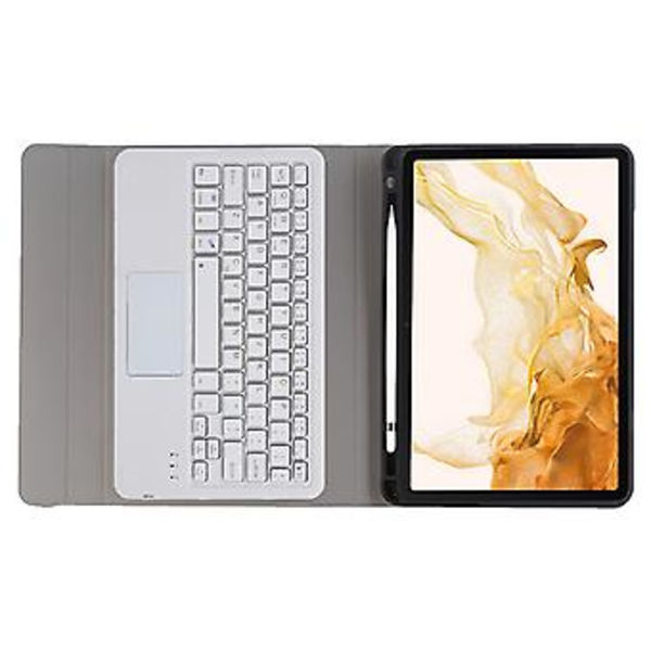 Tangentbord + Fodral För Samsung Galaxy Tab S8 11 tum SM-X700 Guld Golden rose