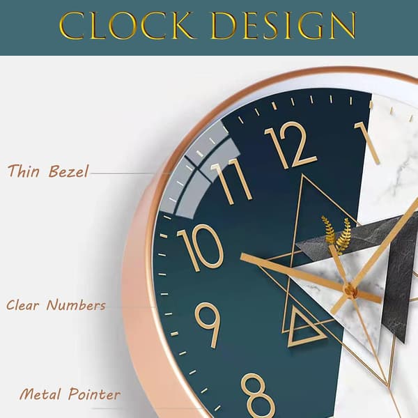 30cm Tyst Modern Design Väggklocka, Tyst Ljudlös Väggklocka Penna