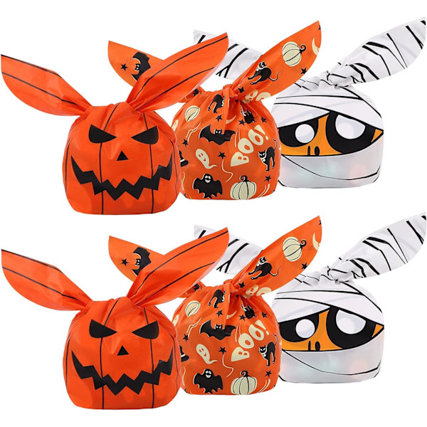 150 stk Halloween godteriposer, Halloween gresskar zombie spøkelse B