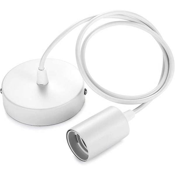 Metallpendellampa, E27-lamphållare med sladd, 100 cm rephäng