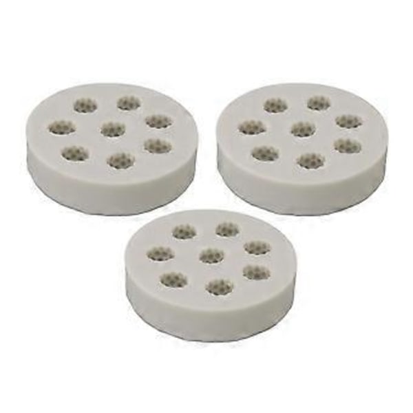 3 st Silikonform Hallonform Lätt att ta ur formen Flexibel Mjuk Grå Bakform för DIY Tårta Fondant Choklad